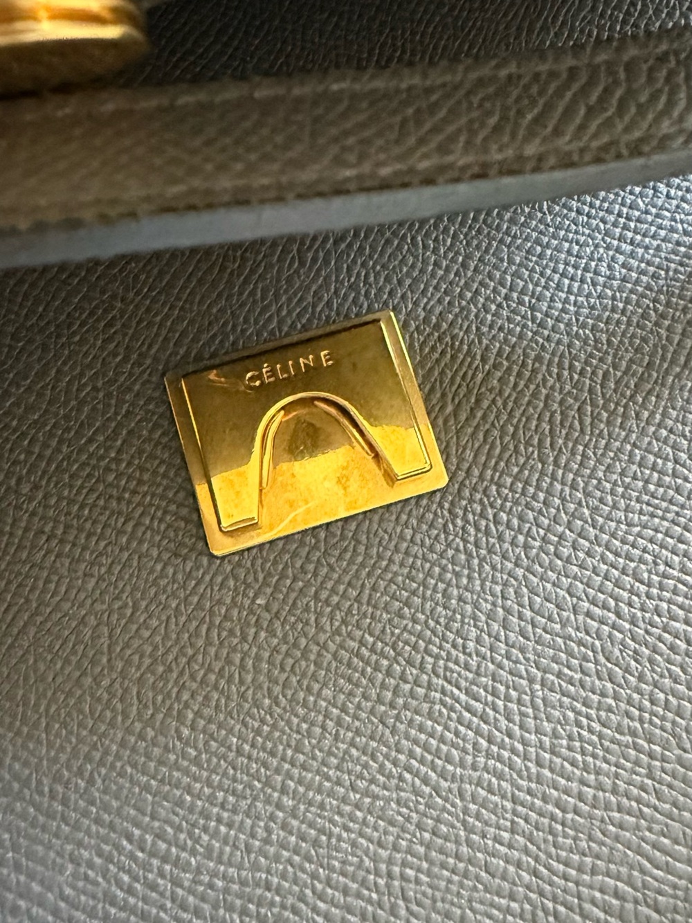 CELINE Mini Belt Bag - Gray Grained Calf Skin - Picture 3 of 8